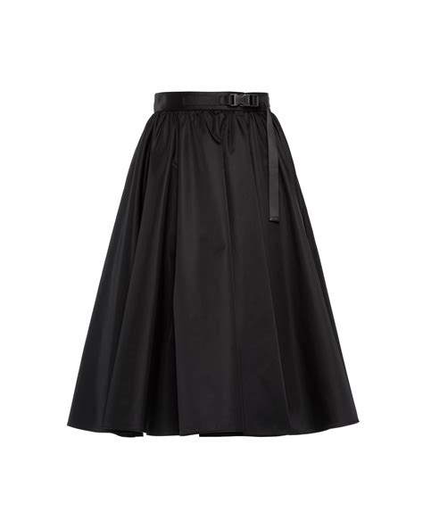 prada nylon wrap skirt.